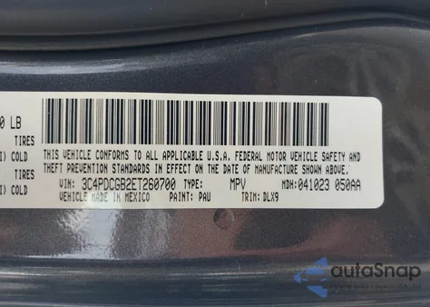 2014 Dodge Journey Crossroad из США, поврежденный, VIN 3C4PDCGB2ET260700